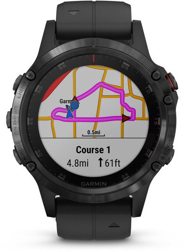 Умные часы Garmin Fenix 5 Plus Sapphire (Black) купить в интернет-магазине icover