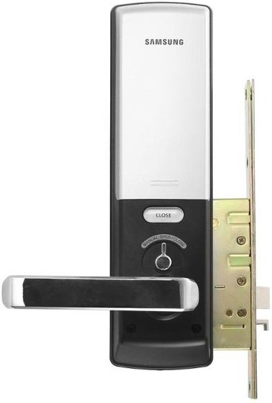 Биометрический дверной замок с ручкой Samsung SHS-H705 FBK/EN 5230 (Black) купить в интернет-магазине icover