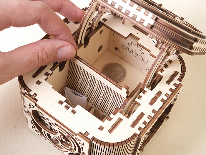 Сборная модель UGears Шкатулка с секретом (70031) купить в интернет-магазине icover