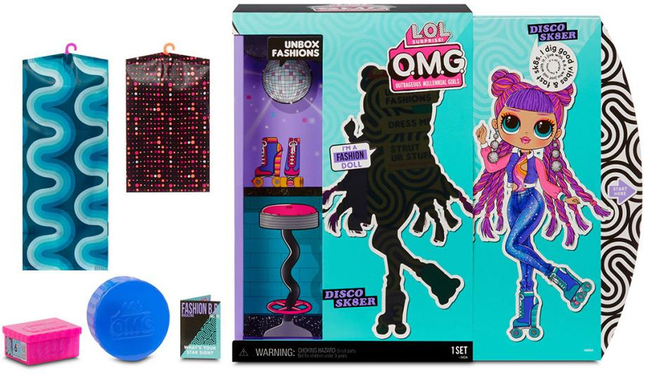 Кукла-сюрприз LoL OMG 3 Series Disco Sk8er (567196) купить в интернет-магазине icover