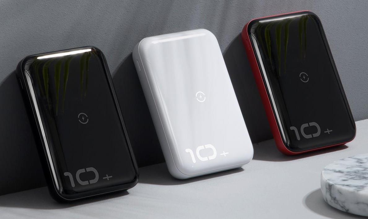 Внешний аккумулятор Baseus Mini S Bracket 10W Wireless Charger 10000mAh (Black/Red) купить в интернет-магазине icover
