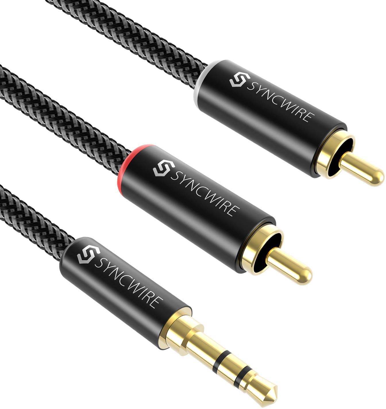 

Кабель Syncwire 3.5mm Jack to 2 RCA 1.8m SW-RC151 (Black)