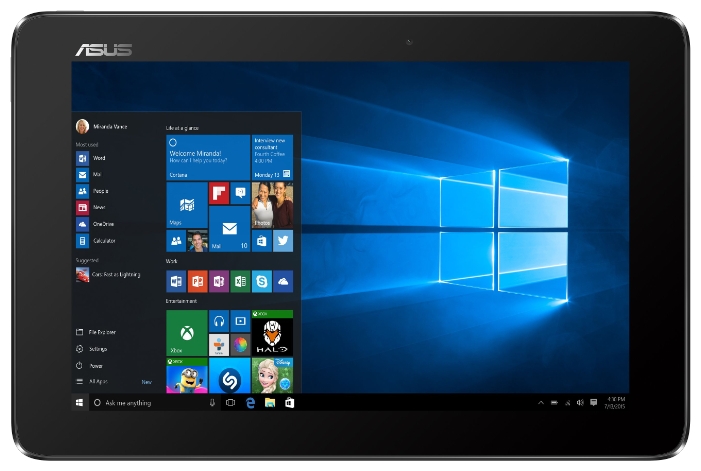 Ноутбук Asus Transformer Book T100HA-FU002T 10.1'', Intel Atom x5 Z8500 1.4 GHz, 2Gb, 32 Gb HDD (90NB0748-M04050) купить в интернет-магазине icover