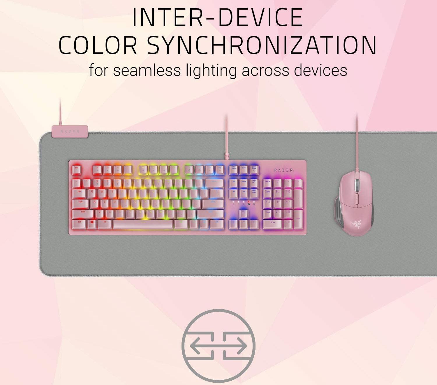 Коврик для мыши Razer Goliathus Chroma Extended RZ02-02500316-R3M1 (Quartz Pink) купить в интернет-магазине icover