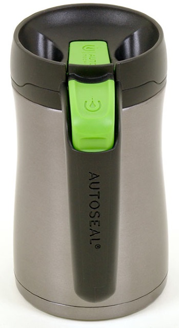 Термокружка с замком Contigo Fulton contigo0143 (Grey/Green) купить в интернет-магазине icover