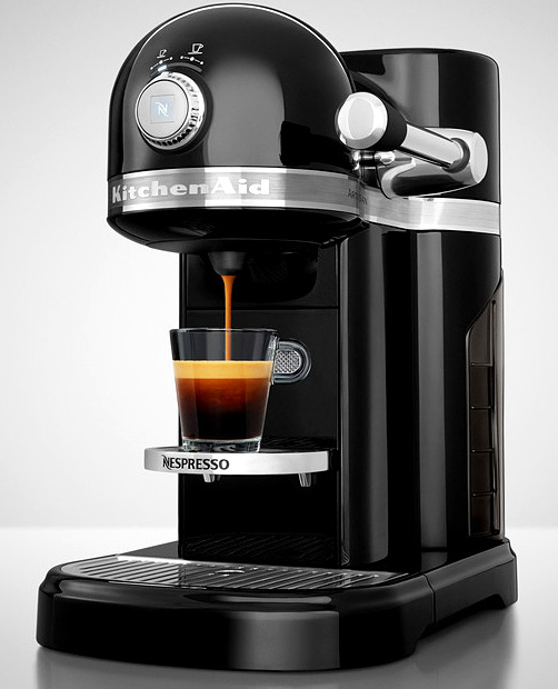 Капсульная кофемашина KitchenAid Artisan Nespresso & Aeroccino 5KES0504EOB (Onyx Black) купить в интернет-магазине icover