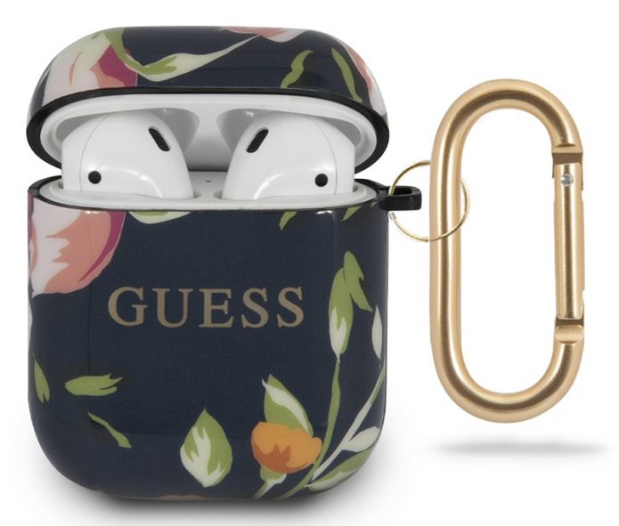 

Чехол Guess CG Mobile (GUACA2TPUBKFL03) для AirPods (Flower Blue)