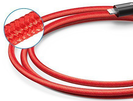 Кабель для iPod, iPhone, iPad Anker PowerLine+ 0.9m (A8121H91) Lightning to USB (Red) купить в интернет-магазине icover
