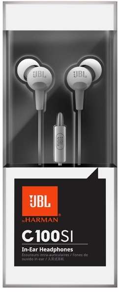 Наушники с микрофоном JBL C100si (White) купить в интернет-магазине icover