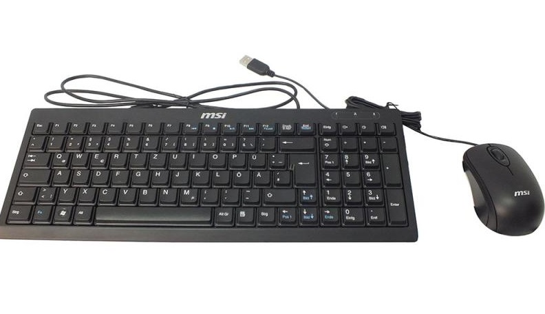 MSI KU-1019 - комплект клавиатура+мышь (Black) купить в интернет-магазине icover