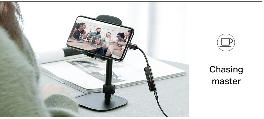 Переходник для iPod, iPhone, iPad Baseus 3-in-1 L52 Lightning-3.5mm/2xLightning CALL52-S1 (Silver) купить в интернет-магазине icover