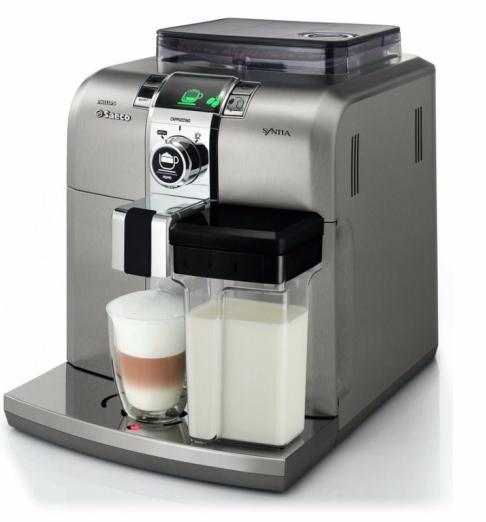 Philips Saeco Syntia Cappuccino (HD-8838/09) - кофемашина (Silver) купить в интернет-магазине icover