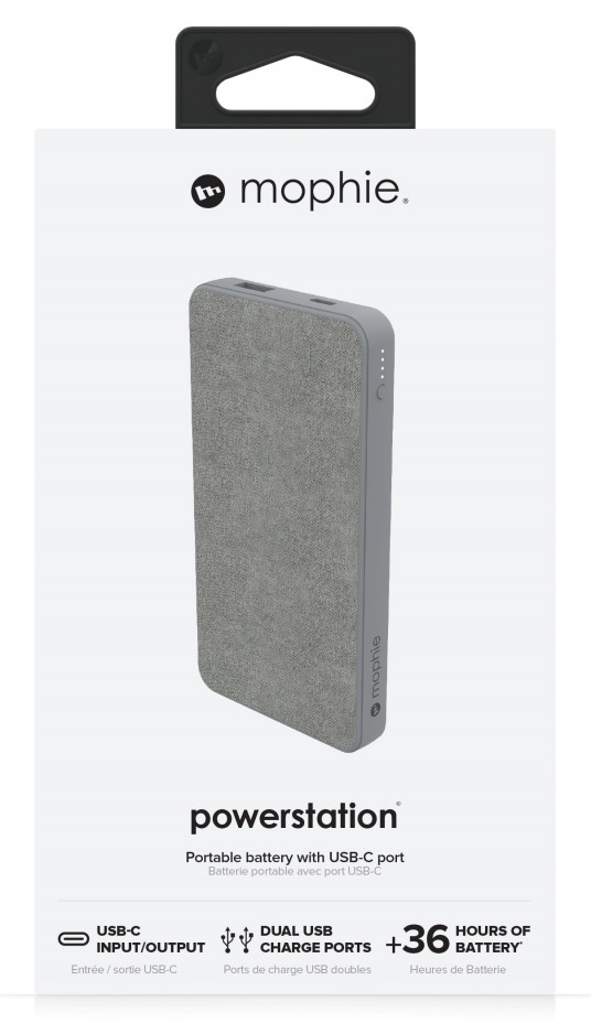 Внешний аккумулятор Mophie Powerstation 2019 (401102982) USB-C 10000 mAh (Grey) купить в интернет-магазине icover
