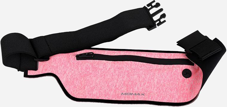 

Спортивный чехол на пояс Momax XFIT Fitness Belt (SR2) для смартфона (Pink)