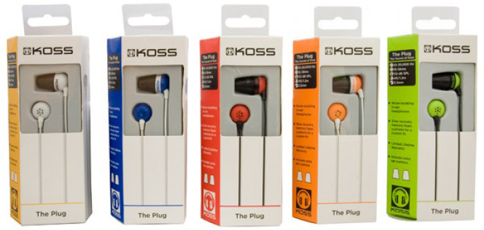 Koss The Plug (15116977) - внутриканальные наушники (Orange) купить в интернет-магазине icover