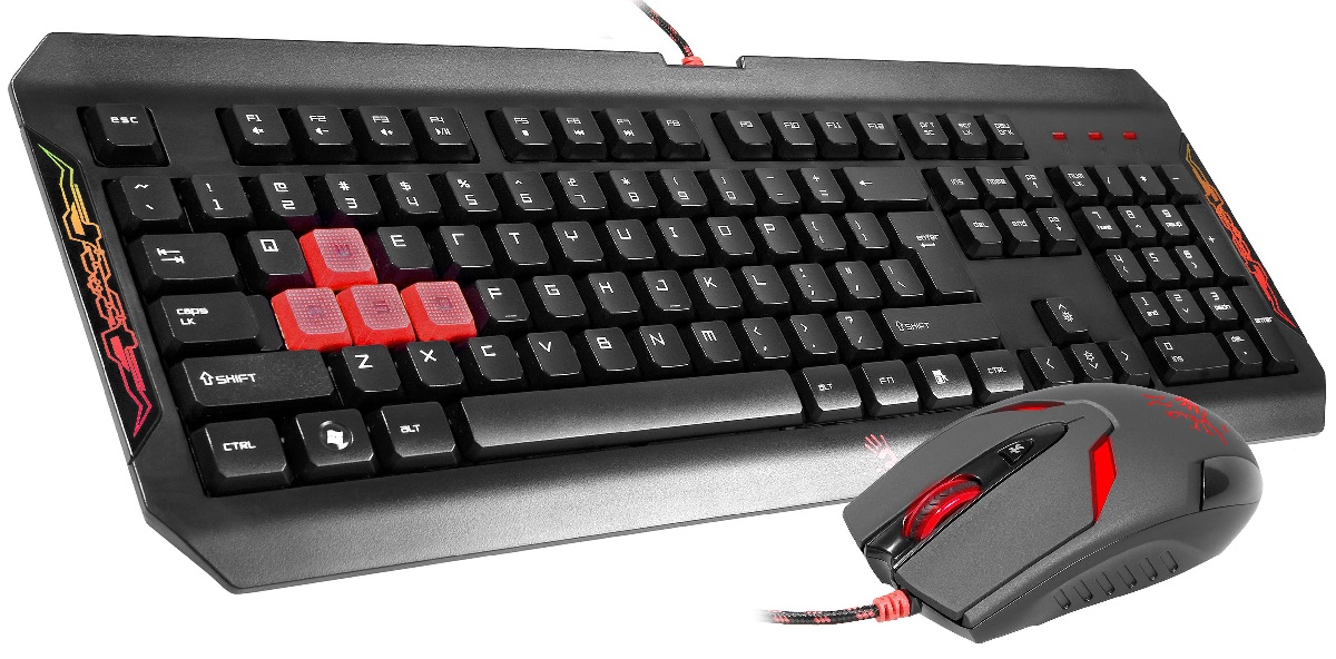 A4Tech Bloody Q1100/B1100 - игровой комплект клавиатура+мышь (Q100+S2) купить в интернет-магазине icover