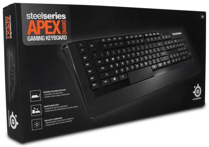 SteelSeries Apex [RAW] Gaming Keyboard Black USB- игровая клавиатура купить в интернет-магазине icover