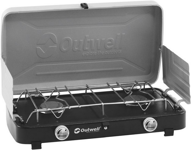 Туристическая газовая плитка Outwell Gourmet Cooker 2-Burner Stove 650262 (Grey) купить в интернет-магазине icover