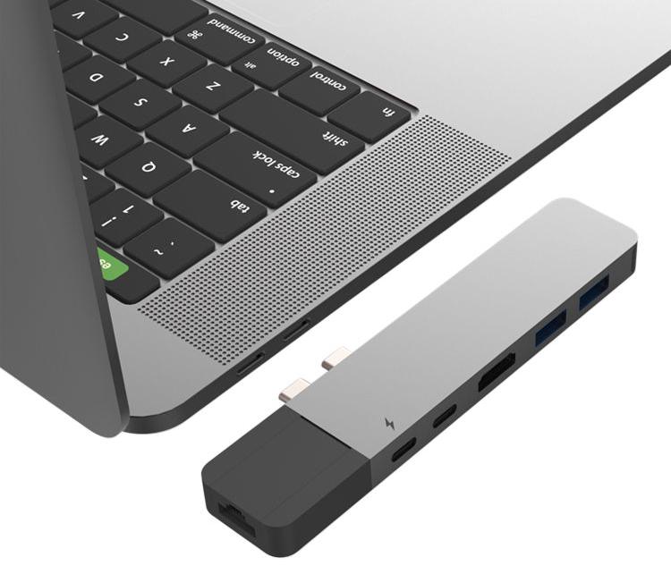 USB-хаб HyperDrive NET 6-in-2 для MacBook Pro 13/15 (Space Grey) купить в интернет-магазине icover