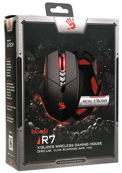 A4Tech Bloody R7 - игровая беспроводная мышь (Black) купить в интернет-магазине icover
