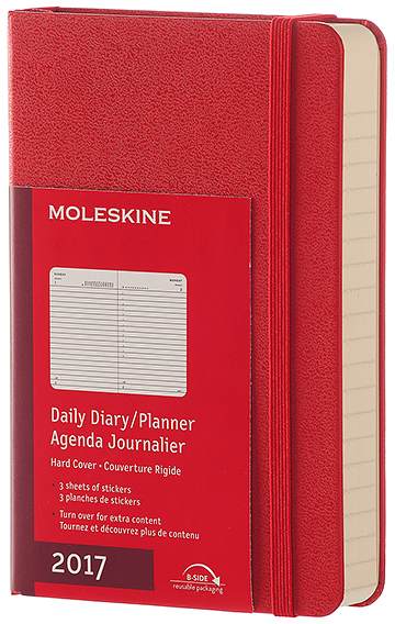 Ежедневник Moleskine Classic Pocket 2017 DHF212DC2Y17 (Red) купить в интернет-магазине icover