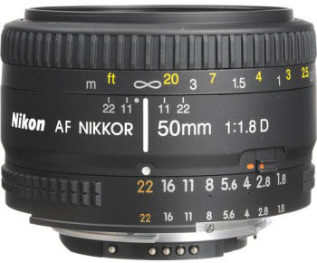 Объектив Nikon 50mm f/1.8D AF Nikkor (Black) купить в интернет-магазине icover
