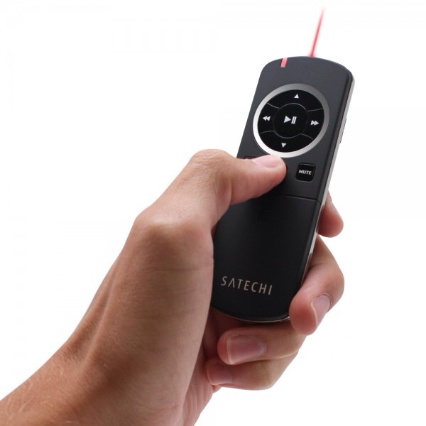 Satechi Bluetooth Smart Pointer (B00A3WRM5G) - пульт ДУ с лазерной указкой (Black) купить в интернет-магазине icover