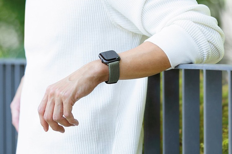 Ремешок Uniq Aspen Strap Braided для Apple Watch 41/40/38 mm (Green) купить в интернет-магазине icover