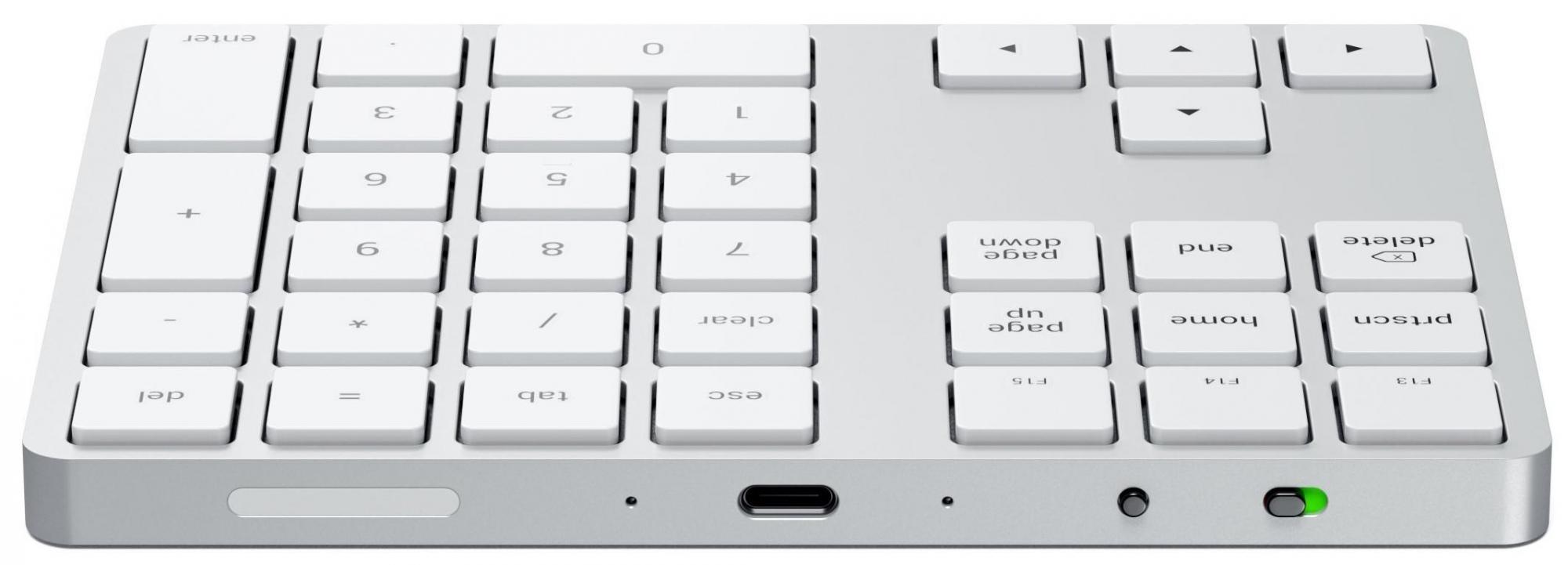 Беспроводная клавиатура Satechi Bluetooth Extended Keypad ST-XLABKS (Silver) купить в интернет-магазине icover