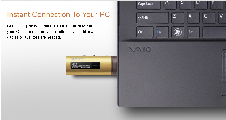 Sony Walkman (NWZ-B183F) - MP3-плеер (Gold) купить в интернет-магазине icover