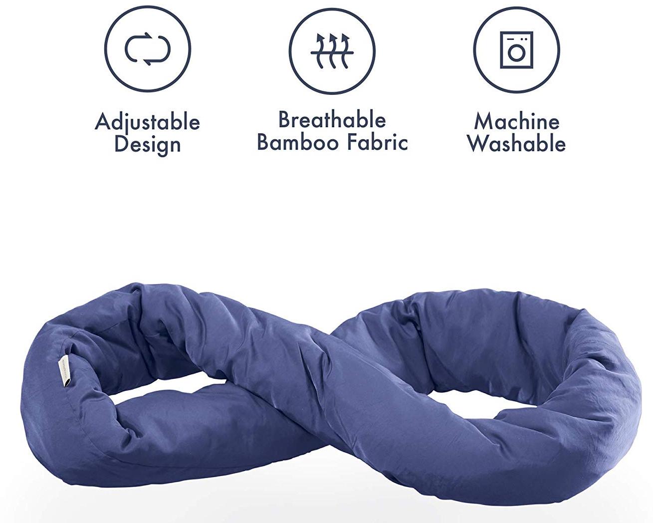 Подушка Huzi Infinity Pillow (Navy) купить в интернет-магазине icover