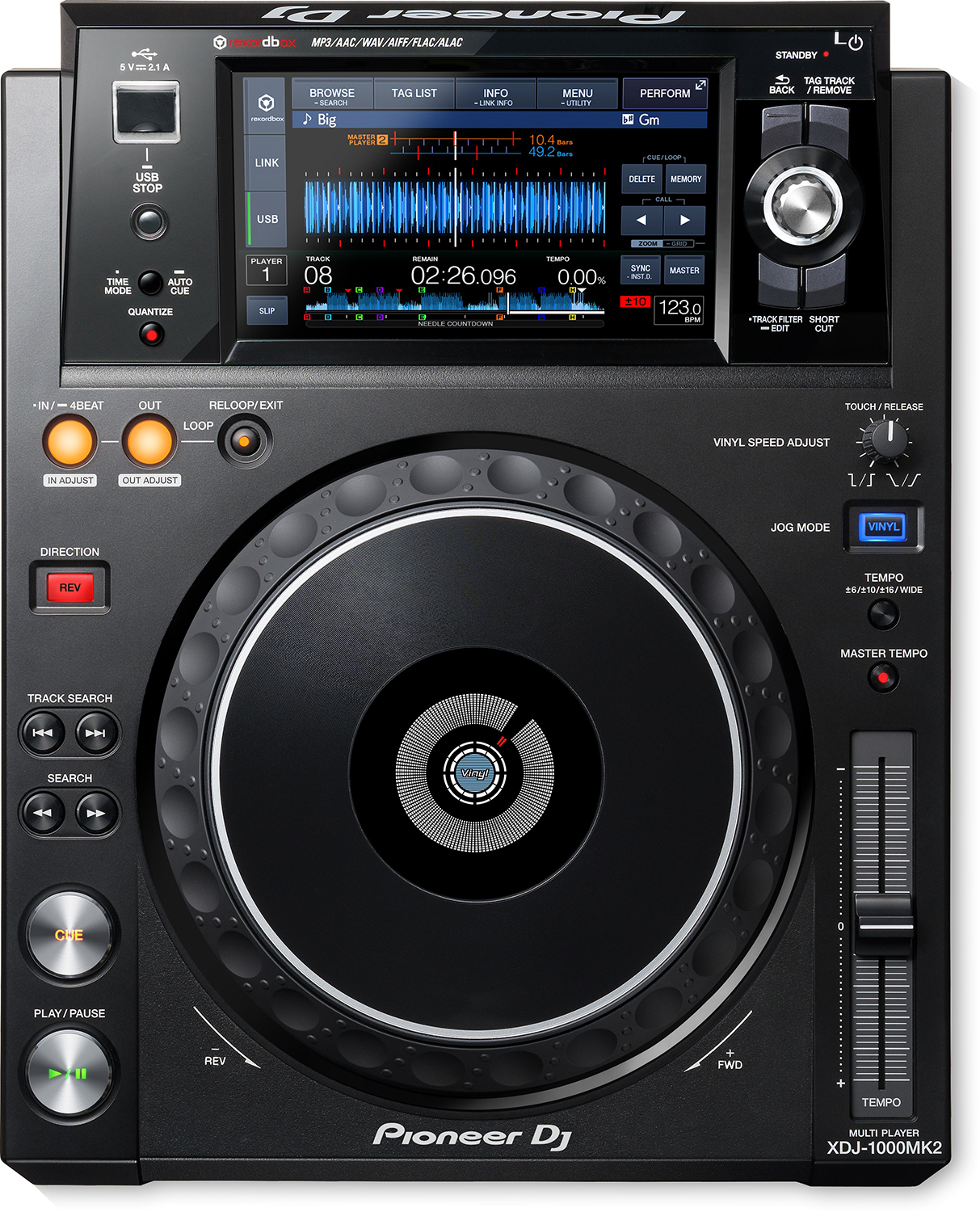 Pioneer XDJ-1000mk2 (A065522) - DJ-проигрыватель (Black) купить в интернет-магазине icover