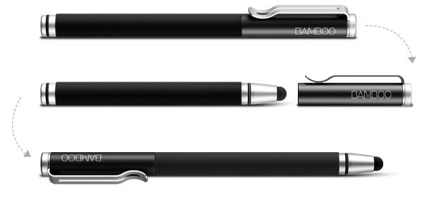 Wacom Bamboo Stylus Solo 2 (CS-140B) - стилус для сенсорных экранов (Black) купить в интернет-магазине icover