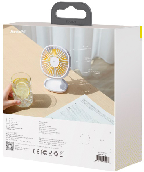 Настольный вентилятор Baseus Pudding-Shaped CXBD-15 (White) купить в интернет-магазине icover