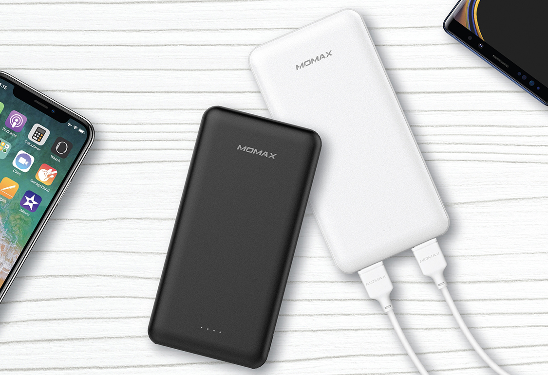 Внешний аккумулятор Momax iPower Minimal 6 USB-C Quick Charge 10000mAh (Black) купить в интернет-магазине icover