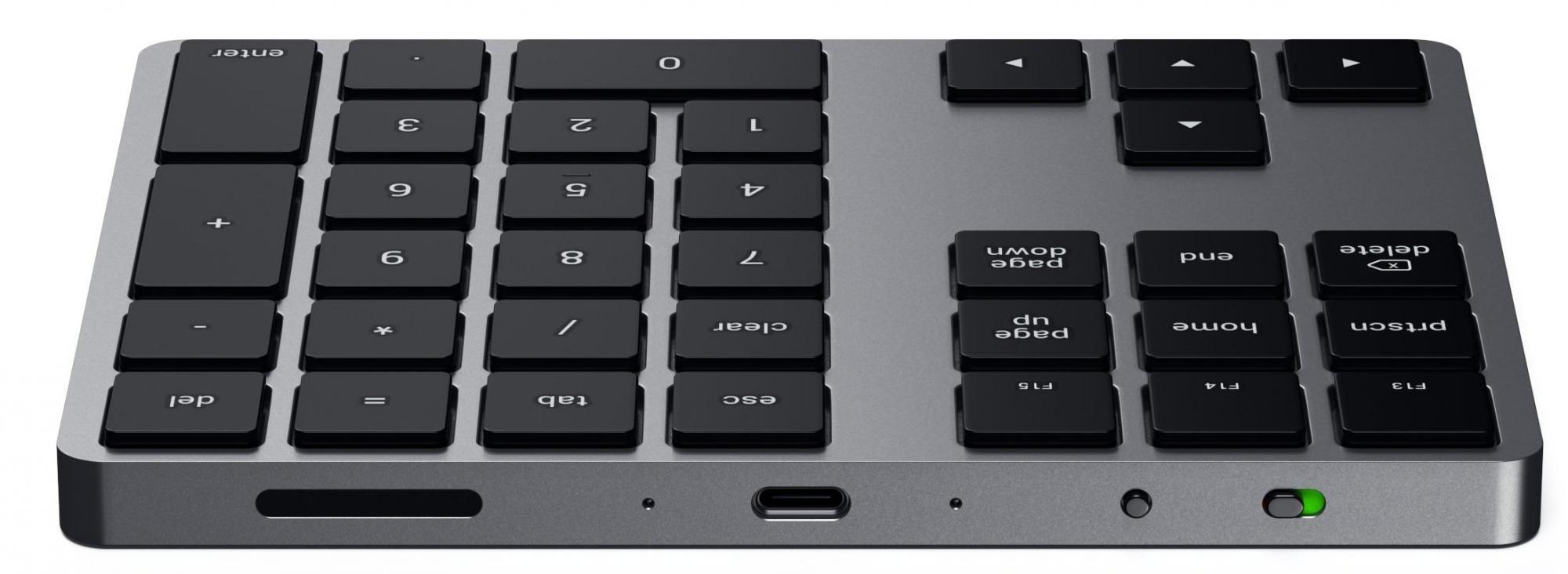 Беспроводная клавиатура Satechi Bluetooth Extended Keypad ST-XLABKM (Space Grey) купить в интернет-магазине icover