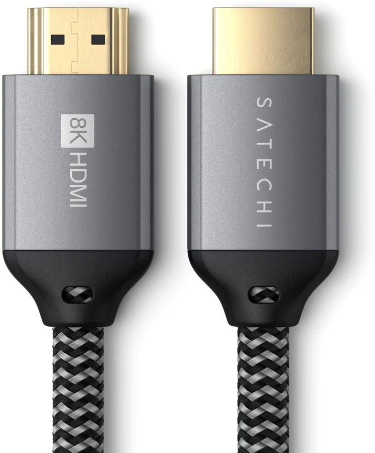 Кабель Satechi (ST-8KHC2MM) 8K ULTRA HD HDMI 2.1 2 м (Space Grey) купить в интернет-магазине icover