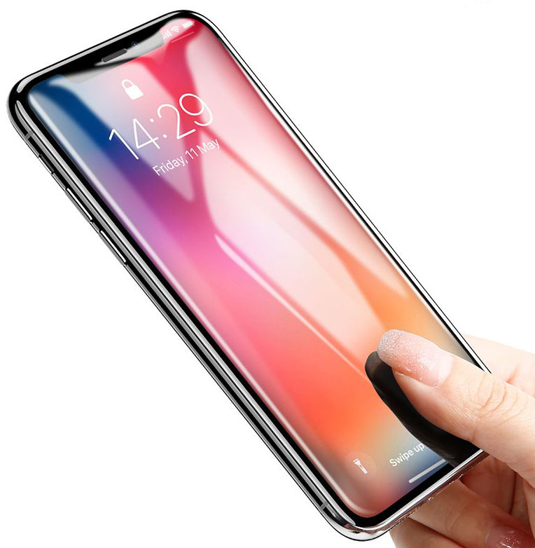 Защитное стекло Baseus Rigid-edge Curved-screen (SGAPIPH65-AJG01) для iPhone Xs Max (Black) купить в интернет-магазине icover