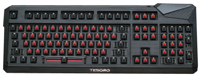 Tesoro Durandal eSPORT Edition TS-G1NL - игровая клавиатура (Black/Cherry MX Black&Red) купить в интернет-магазине icover