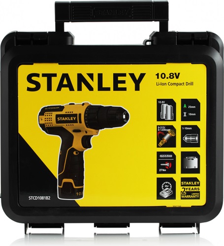 Stanley STCD1081B2-RU - дрель-шуруповерт (Yellow) купить в интернет-магазине icover