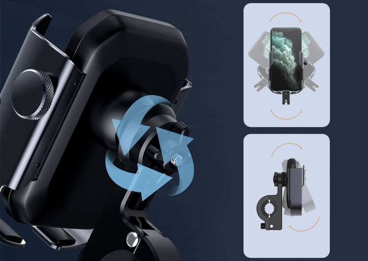 Держатель для велосипеда/мотоцикла Baseus SUKJA-01 для смартфона 4.7-6.5" (Black) купить в интернет-магазине icover