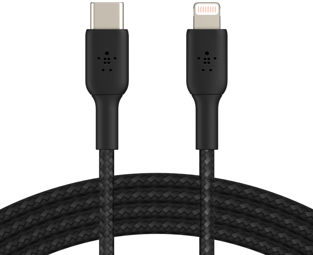 

Кабель для iPod, iPhone, iPad Belkin Boost Charge USB-C/Lightning 1m CAA004bt1MBK (Black)