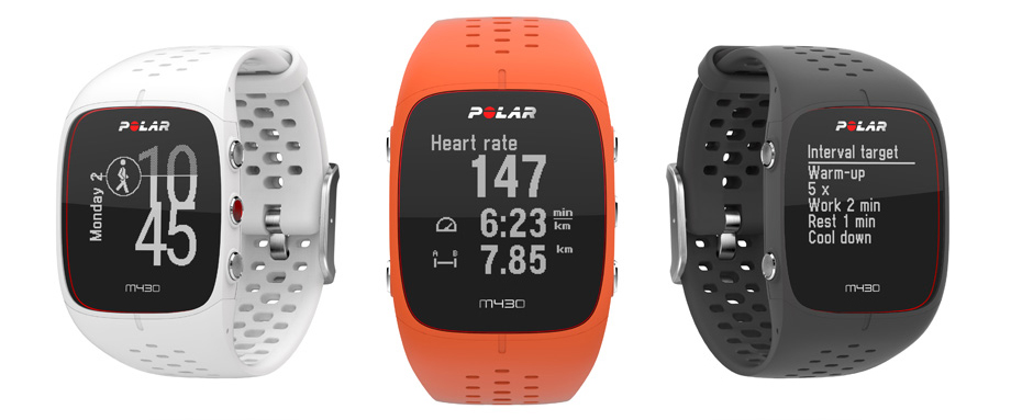 Спортивные часы с GPS-модулем Polar M430 90064407 (White) купить в интернет-магазине icover