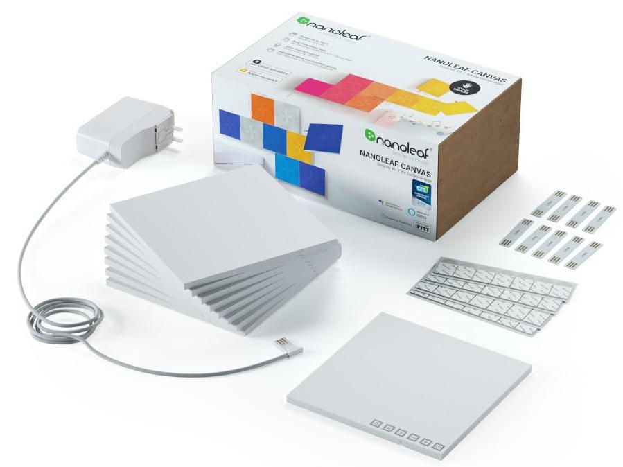 Светильник Nanoleaf Canvas Smarter Kit NL29-0002SW-9PK (9 панелей), 15 см купить в интернет-магазине icover