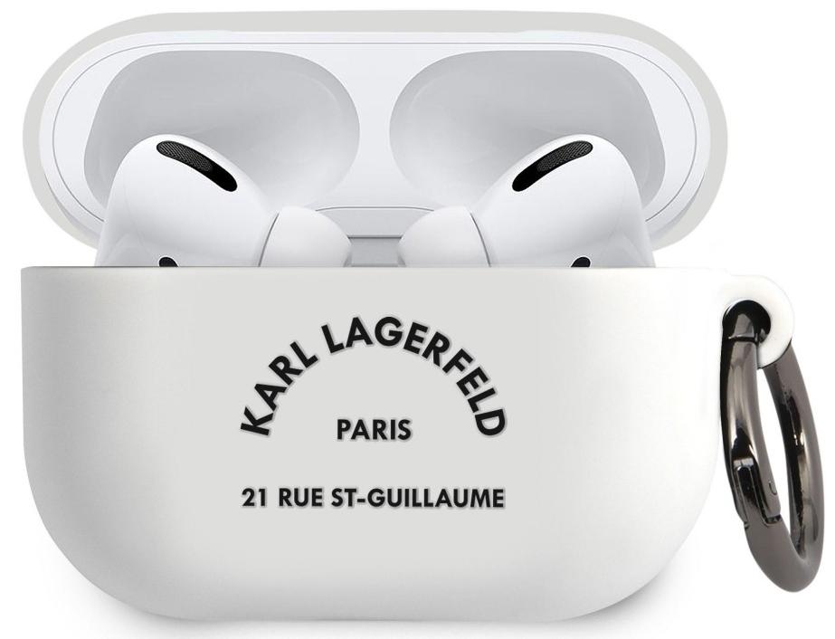 

Чехол Karl Lagerfeld Silicone Case (KLACAPSILRSGWH) для AirPods Pro (White)
