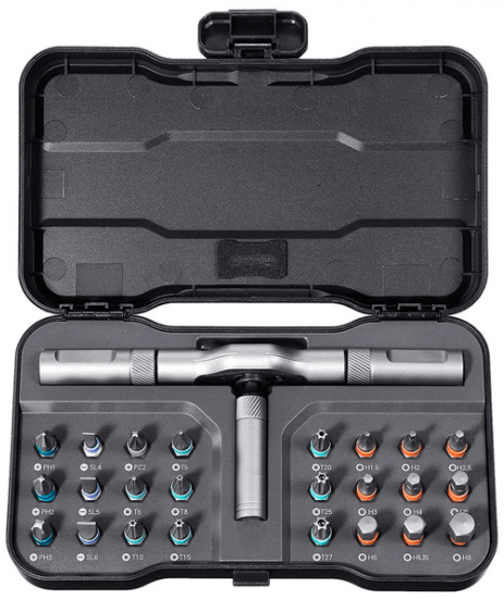 Набор отверток с трещоткой Xiaomi DUKA RS1 Multipurpose Ratchet Screwdriver (Black) купить в интернет-магазине icover
