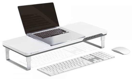 Подставка Satechi F3 Smart Monitor Stand B00LLL78RA для ноутбука или монитора (White) купить в интернет-магазине icover