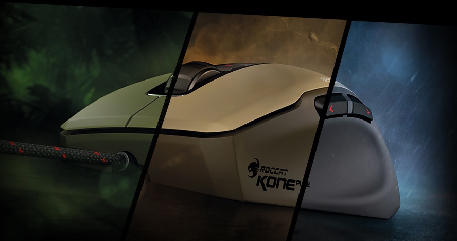 Roccat Kone Pure Military (ROC-11-713) - игровая мышь (Desert Strike) купить в интернет-магазине icover