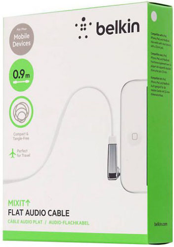 Belkin Mixit Flat Audio Cable AV10128cw03-WHT