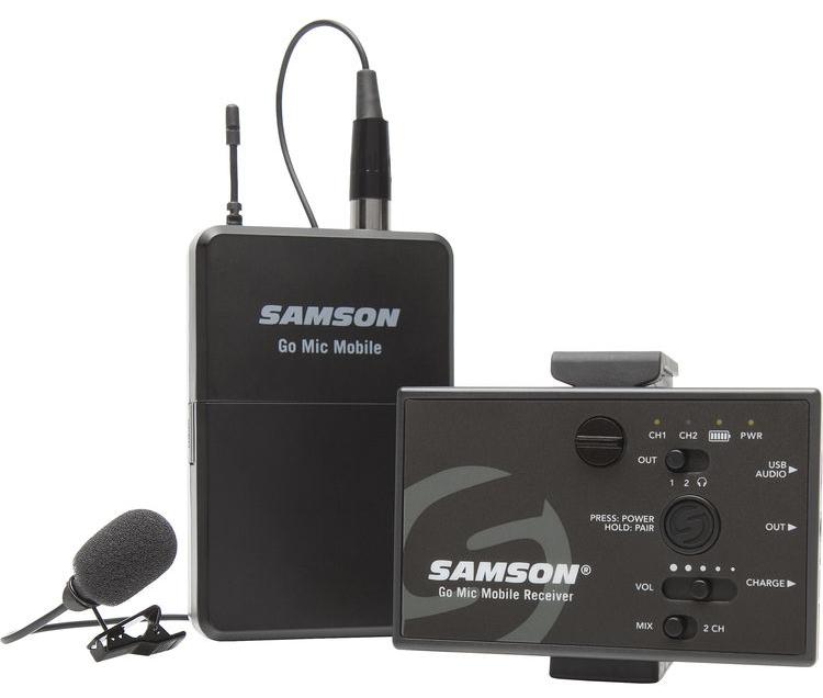Беспроводной микрофон Samson Go Mic Mobile Lavalier Wireless System (Black) купить в интернет-магазине icover